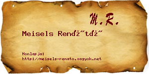 Meisels Renátó névjegykártya